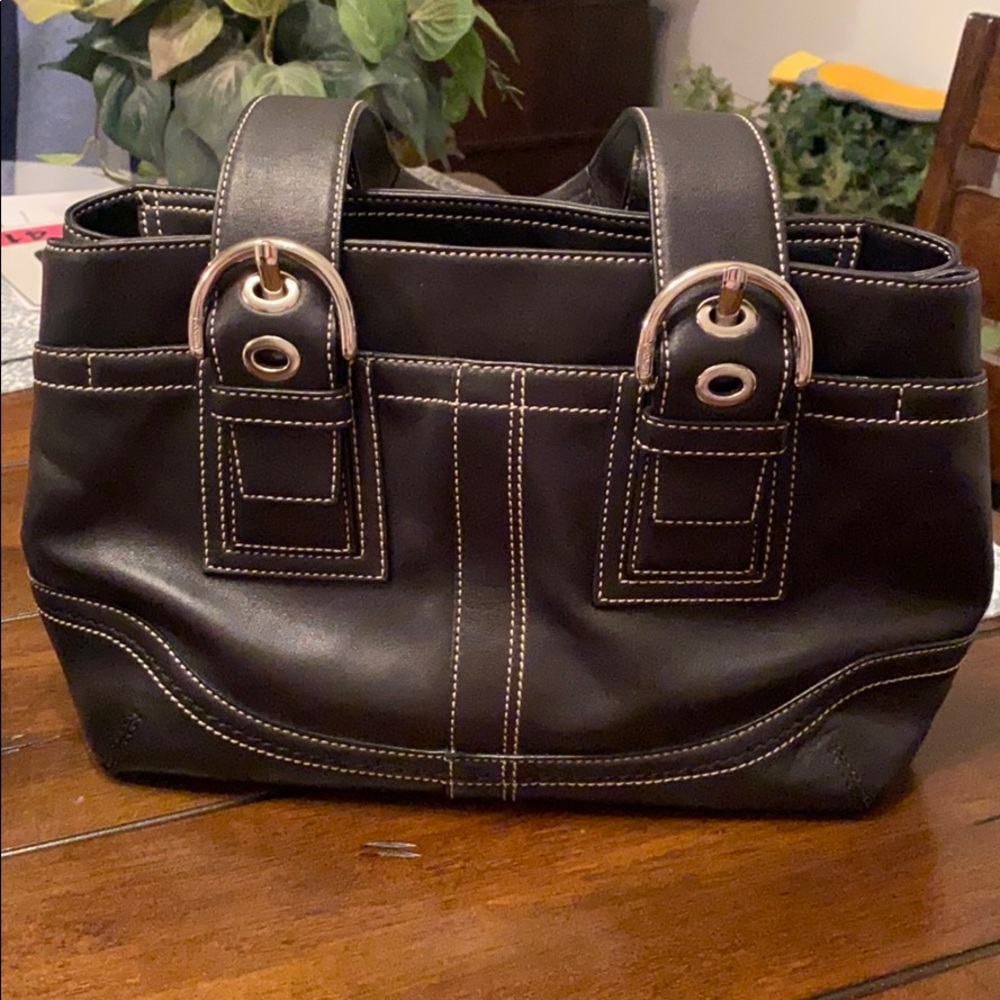 Coach leather purse
